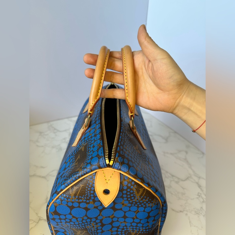 Louis Vuitton Yayoi Kusama Speedy 30 Blue - Picture 10 of 16